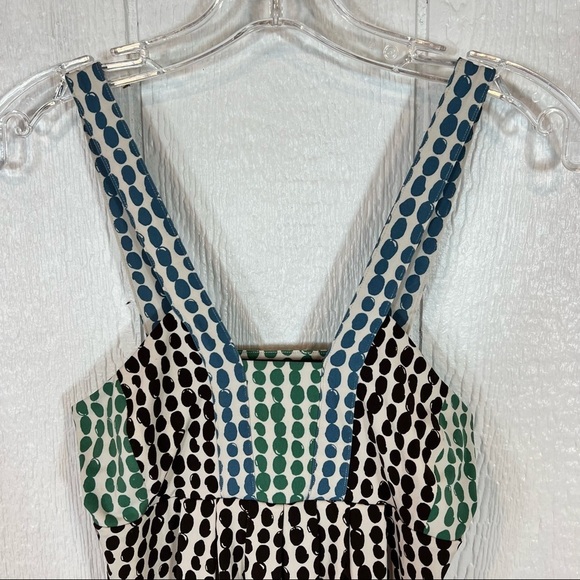 BCBGMaxAzria Polka Dot Black and White Blouse - Picture 3 of 8